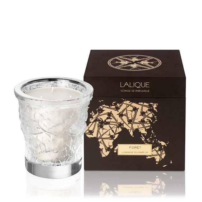 LALIQUE Crystal Candle Forest 750 gr